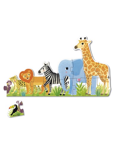  Puzzle XXL decreciente selva Mar Ferrero 16 piezas 