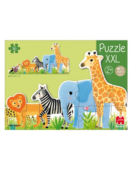  Puzzle XXL decreciente selva Mar Ferrero 16 piezas 