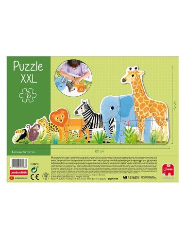  Puzzle XXL decreciente selva Mar Ferrero 16 piezas 