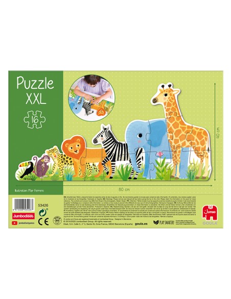  Puzzle XXL decreciente selva Mar Ferrero 16 piezas 