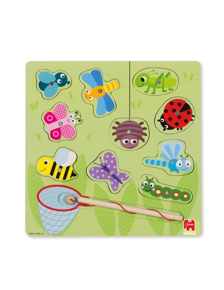  Cazamariposas bichos puzzle magnético 