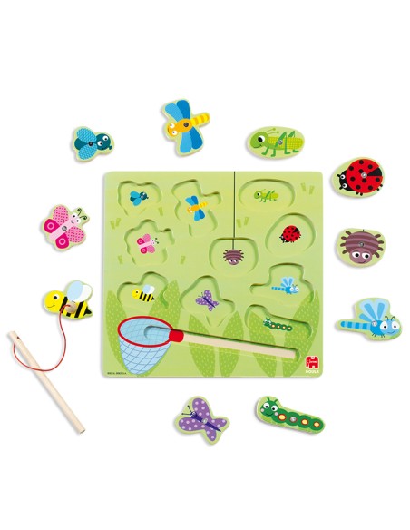  Cazamariposas bichos puzzle magnético 