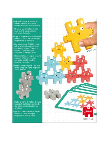  Juego de apilar conejito 