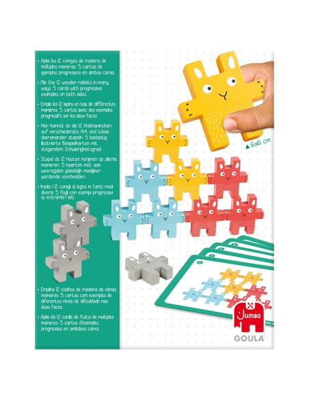  Juego de apilar conejito 