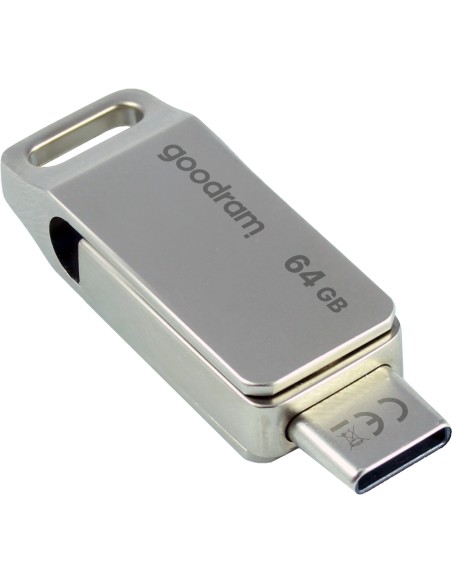 ODA3 unidad flash USB 64 GB USB Type-A / USB Type-C 3.2 Gen 1 (3.1 Gen 1) Plata