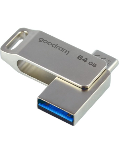 ODA3 unidad flash USB 64 GB USB Type-A / USB Type-C 3.2 Gen 1 (3.1 Gen 1) Plata