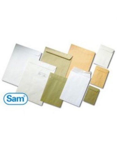 SAM SOBRE DIN C4 AE-C4/B AUTOADHESIVO CON TIRA DE SILICONA 229X324 100 GRAMOS OFFSET RECICLADO 250 SOBRES