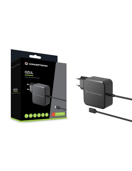 OZUL05BE cargador de dispositivo móvil Universal Negro Corriente alterna Interior