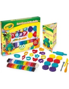 SET CREA Y MOLDEA 50 PIEZAS CRAYOLA