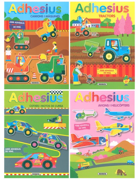 Juguem i construim amb adhesius de vinil 4 titols