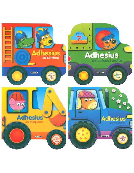 Construeix vehicles amb adhesius de vinil 4 titols