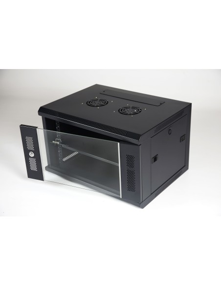 SH6406 6U Bastidor de pared Negro