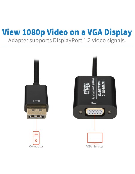 DISPLAYPORT TO VGA ACTIVE ADAPTER V