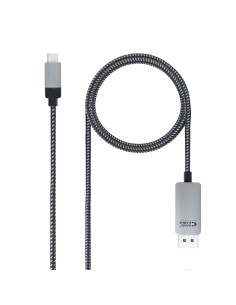 10.15.5002 adaptador de cable de vídeo 1,8 m USB Tipo C DisplayPort Aluminio, Negro