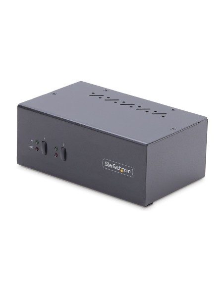 Switch KVM de 2 Puertos DisplayPort para 2 Monitores - Conmutador KVM 4K60Hz - Hub Ladrón 2x USB 5Gb - Hub 2x USB 2.0 - Teclas  Switch KVM de 2 Puertos DisplayPort para 2 Monitores - Conmutador KVM 4K60Hz - Hub Ladrón 2x USB 5Gb - Hub 2x USB 2.0 - Teclas