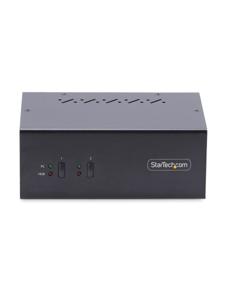 Switch KVM de 2 Puertos DisplayPort para 2 Monitores - Conmutador KVM 4K60Hz - Hub Ladrón 2x USB 5Gb - Hub 2x USB 2.0 - Teclas  Switch KVM de 2 Puertos DisplayPort para 2 Monitores - Conmutador KVM 4K60Hz - Hub Ladrón 2x USB 5Gb - Hub 2x USB 2.0 - Teclas