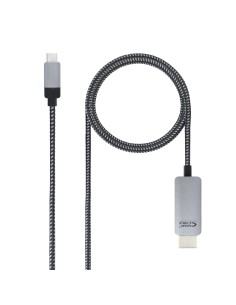 10.15.5103 adaptador de cable de vídeo 3 m USB Tipo C HDMI Aluminio, Negro