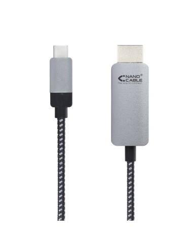 10.15.5103 adaptador de cable de vídeo 3 m USB Tipo C HDMI Aluminio, Negro