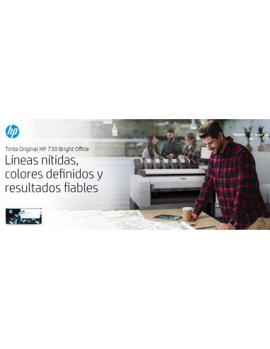 Cartucho de tinta DesignJet 730 cian de 130 ml