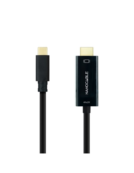 Cable Conversor USB-C a HDMI 1.4 4K@30HZ 3 m, Negro
