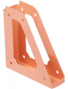 C 10 REVISTERO PLASTICO NARANJA PASTEL