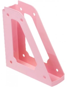 C 10 REVISTERO DE PLASTICO COLOR ROSA PASTEL