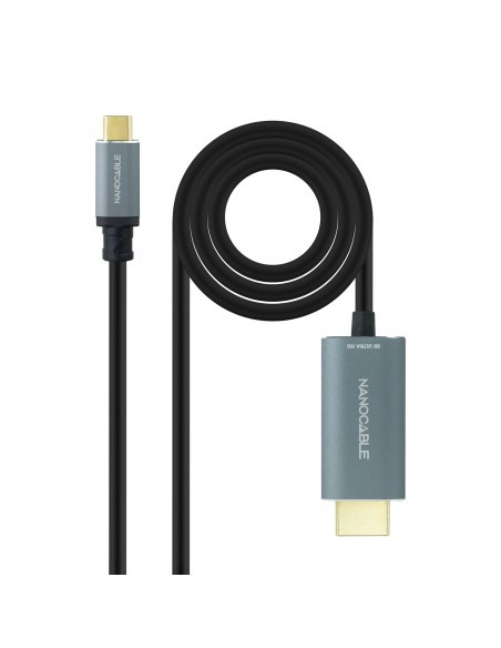 Cable Conversor USB-C a HDMI 2.1 8K@60HZ 1.8m, Negro