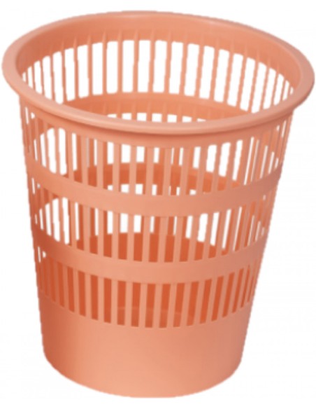 PAPELERA NARANJA PASTEL