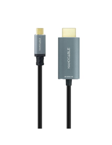 Cable Conversor USB-C a HDMI 2.1 8K@60HZ 1.8m, Negro