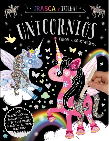 Rasca y Juega Unicornios Cuaderno de actividades