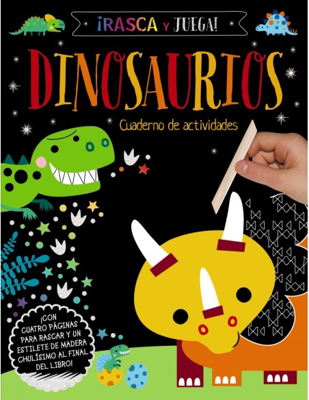 Rasca y Juega Dinosaurios Cuaderno de actividades