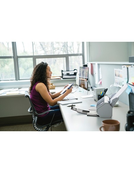 fi-8170 Alimentador automático de documentos (ADF) + escáner de alimentación manual 600 x 600 DPI A4 Negro, Gris