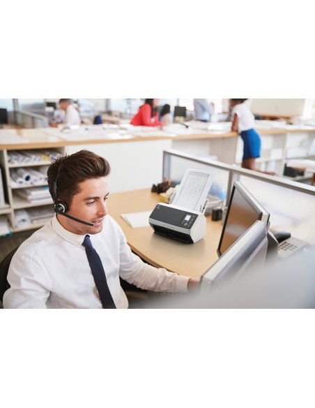 fi-8170 Alimentador automático de documentos (ADF) + escáner de alimentación manual 600 x 600 DPI A4 Negro, Gris