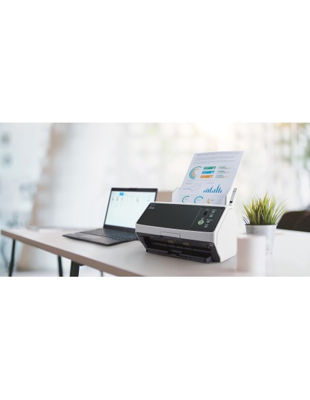 FI-8150 Alimentador automático de documentos (ADF) + escáner de alimentación manual 600 x 600 DPI A4 Negro, Gris