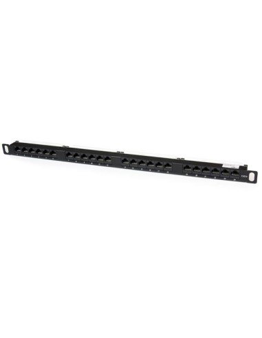 Panel de Parcheo de 24 Puertos RJ45 Cat5e 110 - 0,5U Montaje en Rack - Patch Panel