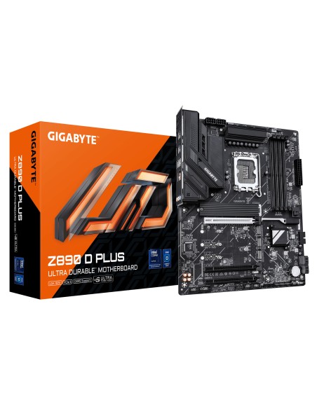 Z890 D PLUS Placa Base  Compatible con procesadores Intel Core Ultra (Serie 2), VRM de 12+1+2 fases, hasta 9466 MHz DDR5 (OC), 