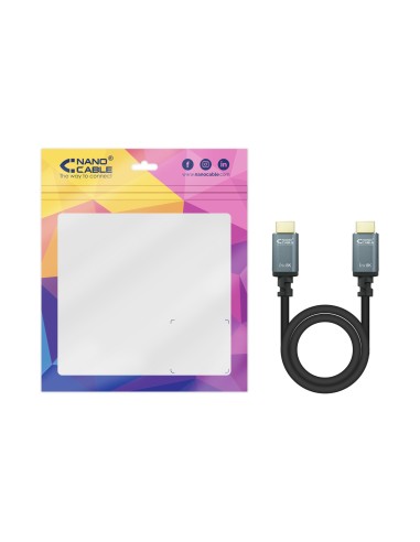 Cable HDMI 2.1 IRIS 8K A/M-A/M, Negro, 1 Metros