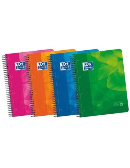 Paq 5 bloc a4 120h 90g 1horizontal europeanbook4 con separadores tapap polipropileno Paq 5 bloc a4 120h 90g 1horizontal europeanbook4 con separadores tapap polipropileno