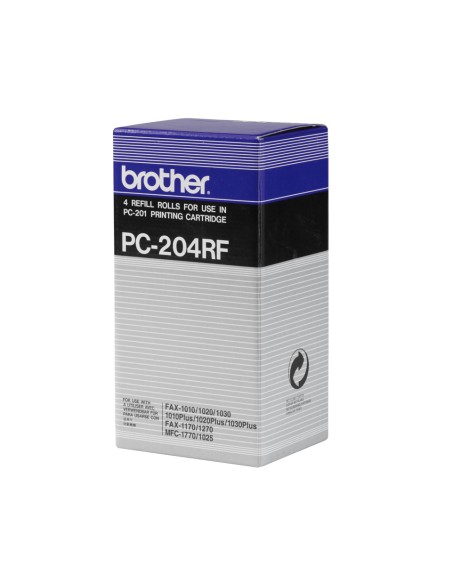 PC-204RF suministro para fax Cinta de fax 420 páginas Negro 4 pieza(s)