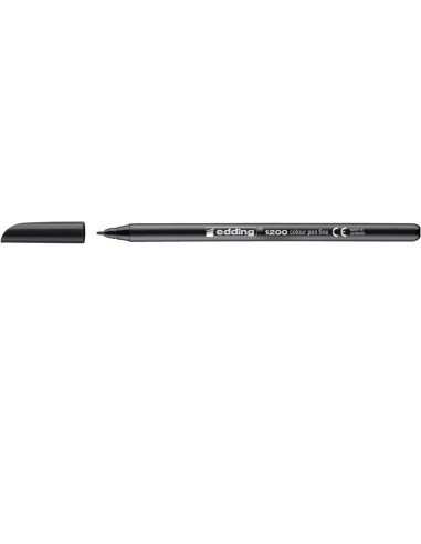 1200 rotulador Fino Negro Pack 10 Unid 1200-1