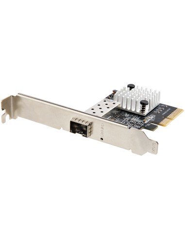 Tarjeta PCIe SFP+ de 10G - Adaptador de Red con 1 Puerto SFP+ Abierto para Módulos MSA o Cables Direct Attach - NIC PCI Express