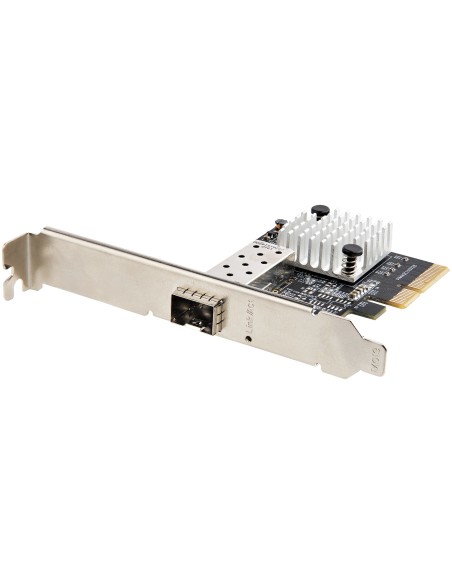 Tarjeta PCIe SFP+ de 10G - Adaptador de Red con 1 Puerto SFP+ Abierto para Módulos MSA o Cables Direct Attach - NIC PCI Express