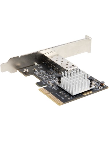 Tarjeta PCIe SFP+ de 10G - Adaptador de Red con 1 Puerto SFP+ Abierto para Módulos MSA o Cables Direct Attach - NIC PCI Express