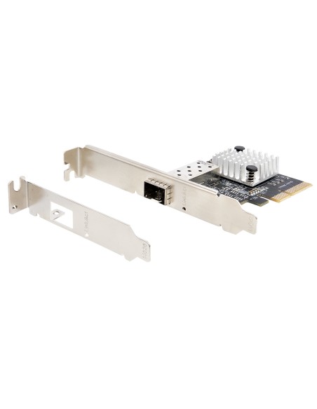 Tarjeta PCIe SFP+ de 10G - Adaptador de Red con 1 Puerto SFP+ Abierto para Módulos MSA o Cables Direct Attach - NIC PCI Express