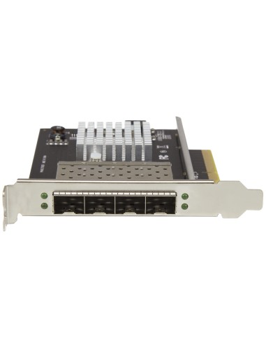 Tarjeta de Red SFP+ 10G SFP+ con 4 Puertos - Adaptador Convergente SFP+ Abierto Intel XL710 - NIC PCIe 10 Gigabit Ethernet - Ta