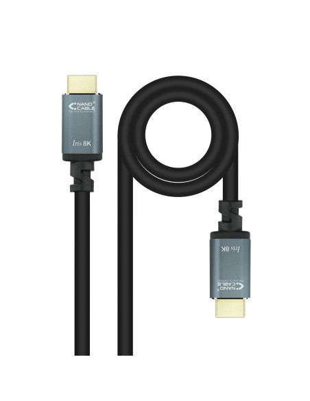 Cable HDMI 2.1 IRIS 8K A/M-A/M, Negro, 10 Metros