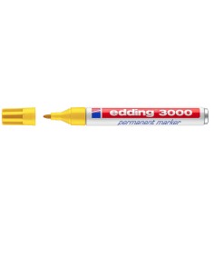 3000 marcador permanente Punta redonda Amarillo Pack 10 Unid 3000-5