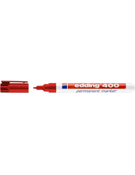 400 marcador permanente Punta fina Rojo 4-400 002