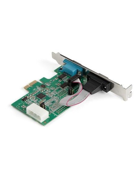 Tarjeta PCI Express Adaptadora de 2 Puertos Serie RS232 - Tarjeta Controladora Serial PCIe RS232 - PCIe a DB9 UART16950 - Tarje
