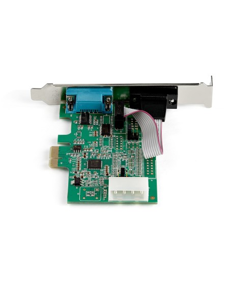 Tarjeta PCI Express Adaptadora de 2 Puertos Serie RS232 - Tarjeta Controladora Serial PCIe RS232 - PCIe a DB9 UART16950 - Tarje